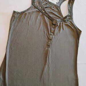 H&M Olive Green Tank Top Small